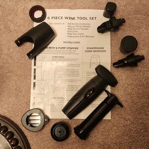 6 piece wine tool set